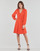 textil Dame Korte kjoler Lauren Ralph Lauren SHAVILYA-LONG SLEEVE-DAY DRESS Orange