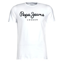 textil Herre T-shirts m. korte ærmer Pepe jeans ORIGINAL STRETCH Hvid