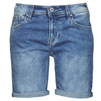 textil Dame Shorts Pepe jeans POPPY Blå