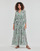 textil Dame Lange kjoler Ikks BU30275 Grøn