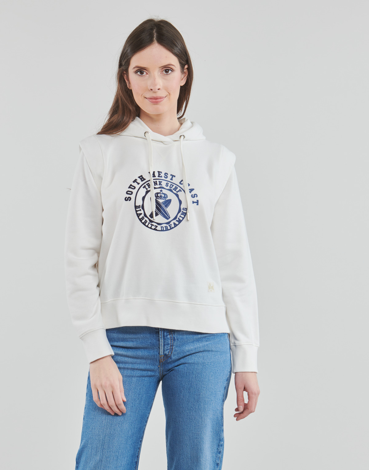 textil Dame Sweatshirts Ikks BU15005 Hvid
