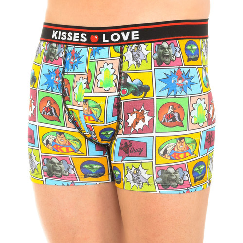 Undertøj Herre Trunks Kisses&Love KL10007 Flerfarvet