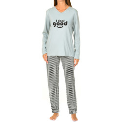 textil Dame Pyjamas / Natskjorte Kisses And Love KL45156 Grøn