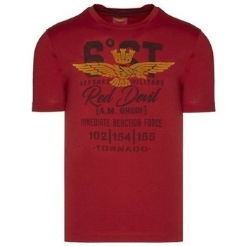 textil Dame T-shirts m. korte ærmer Aeronautica Militare TS1906J49219270 Rød