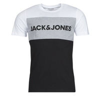textil Herre T-shirts m. korte ærmer Jack & Jones JJELOGO Hvid