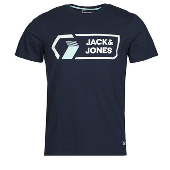 textil Herre T-shirts m. korte ærmer Jack & Jones JCOLOGAN Marineblå