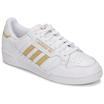 Sko Dame Lave sneakers adidas Originals CONTINENTAL 80 STRI Hvid / Guld