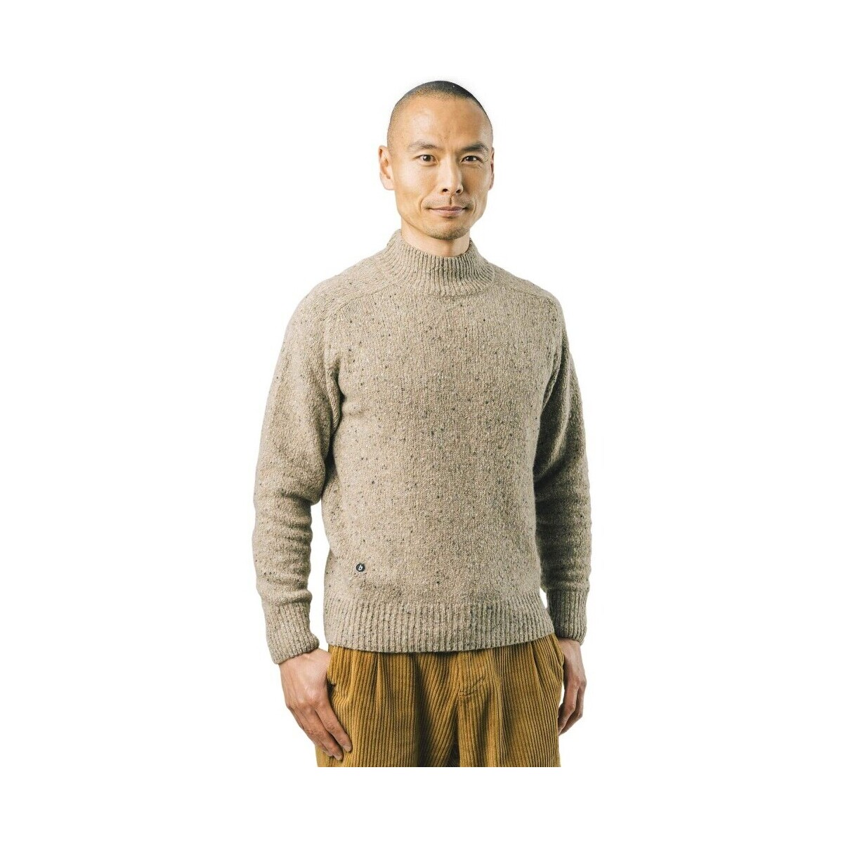 textil Herre Pullovere Brava Fabrics Perkins Neck Sweater - Ecru Beige