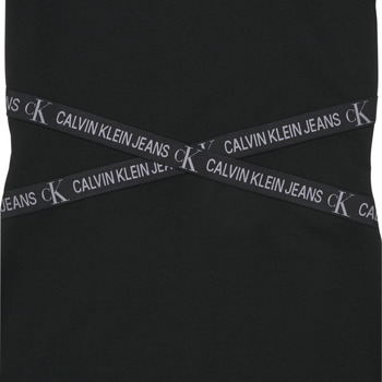 Calvin Klein Jeans PUNTO LOGO TAPE SS DRESS Sort