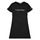 textil Pige Korte kjoler Calvin Klein Jeans INSTITUTIONAL SILVER LOGO T-SHIRT DRESS Sort