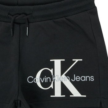 Calvin Klein Jeans REFLECTIVE MONOGRAM SHORTS Sort