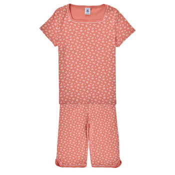 textil Pige Pyjamas / Natskjorte Petit Bateau BRUNE Pink
