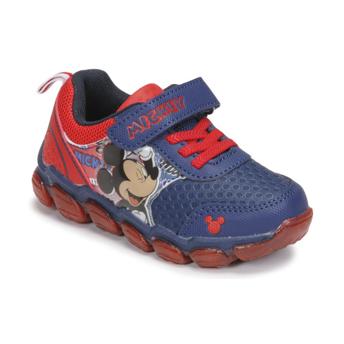 Sko Dreng Lave sneakers Disney MICKEY Blå / Rød