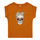 textil Pige T-shirts m. korte ærmer Only KONSNI SKULL Orange
