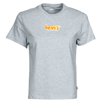 textil Dame T-shirts m. korte ærmer Levi's WT-GRAPHIC TEES Chenille / Logo / Lyng / Grå