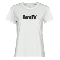 textil Dame T-shirts m. korte ærmer Levi's THE PERFECT TEE Logo / Sukker