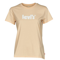 textil Dame T-shirts m. korte ærmer Levi's THE PERFECT TEE Logo / Fersken
