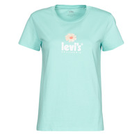 textil Dame T-shirts m. korte ærmer Levi's THE PERFECT TEE Logo / Marguerit / Kiste / Hit / Angel / Blå