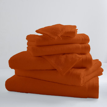 Indretning Håndklæde og badehandske Tradilinge PAPAYE X2 Orange