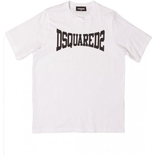 textil Børn T-shirts & poloer Dsquared DQ0156-D002F Hvid