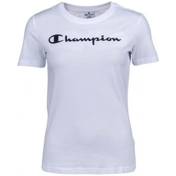 textil Dame T-shirts m. korte ærmer Champion Crewneck Tee Hvid