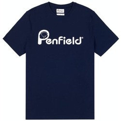 textil Herre T-shirts m. korte ærmer Penfield T-shirt  Bear Chest bleu marine