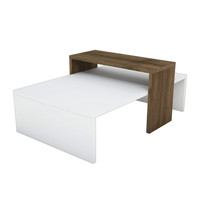 Indretning Sofaborde Decortie Coffee Table - Glow - White, Walnut Hvid