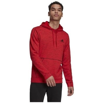 textil Herre Sweatshirts adidas Originals Essentials Mélange Embroidered Small Logo Hoodie Rød