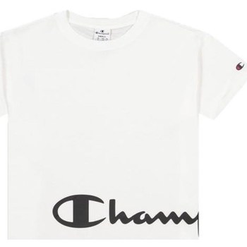 Champion Crewneck Tshirt Hvid