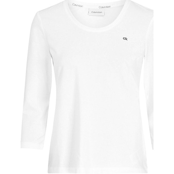 textil Dame T-shirts & poloer Calvin Klein Jeans K20K203346 Hvid
