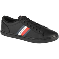 Sko Herre Lave sneakers Tommy Hilfiger Essential Leather Vulc Stripes Sort