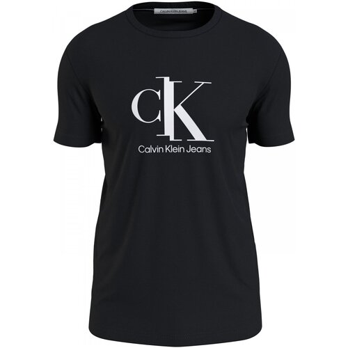 textil Herre T-shirts m. korte ærmer Calvin Klein Jeans J30J319713 Sort