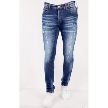 textil Herre Smalle jeans True Rise 128077428 Blå