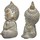 Indretning Små statuer og figurer Signes Grimalt Buddha Figur 2 Enheder Grå