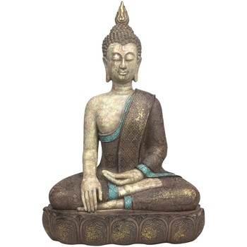 Indretning Små statuer og figurer Signes Grimalt Siddende Buddha Figur Grå
