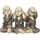 Indretning Små statuer og figurer Signes Grimalt Buddhaer Figur 3 Enheder Grå