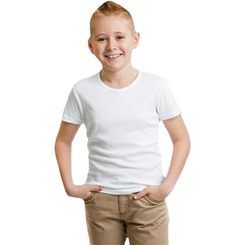 textil Børn T-shirts m. korte ærmer Casual Classics  Hvid