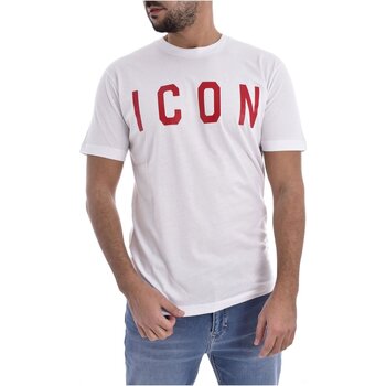 textil Herre T-shirts m. korte ærmer Dsquared S74GD0601 Hvid