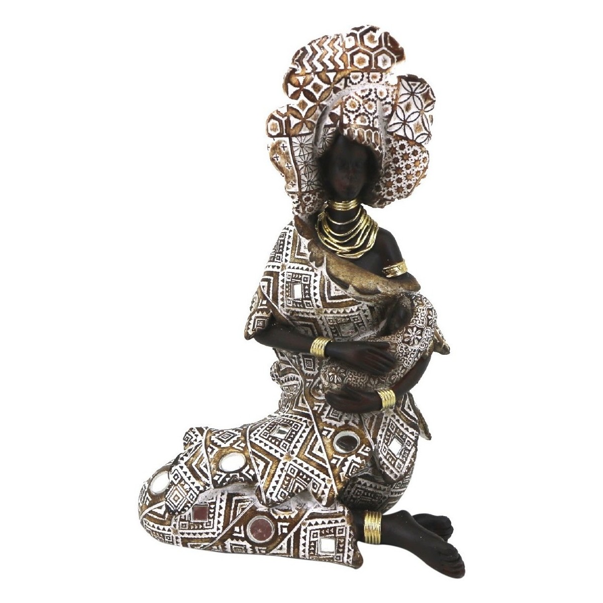 Indretning Små statuer og figurer Signes Grimalt Afrikansk Figur Grå