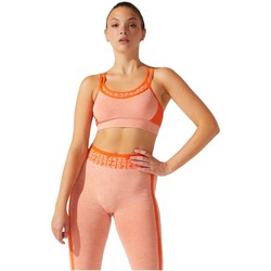 textil Dame Sports-BH Asics Cropped Logo Seamless Bra Orange