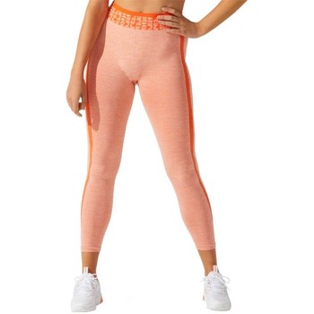 textil Dame Bukser Asics Cropped Logo Seamless Tight Orange