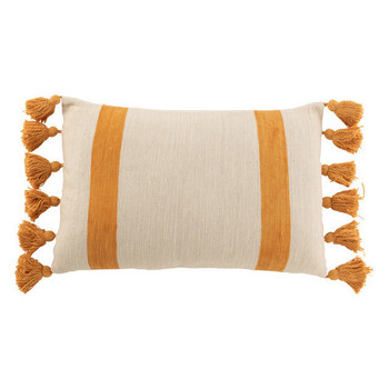 Indretning Puder J-line COUSSIN PLAG RAY RECT COT OCRE (40x60x12cm) Gul