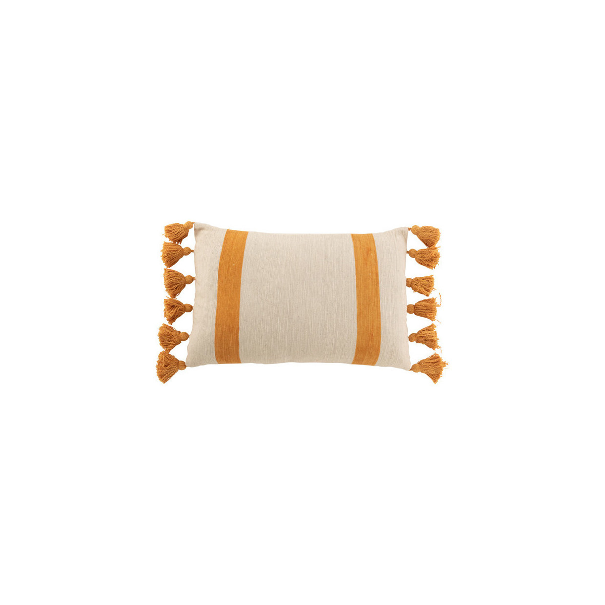 Indretning Puder J-line COUSSIN PLAG RAY RECT COT OCRE (40x60x12cm) Gul