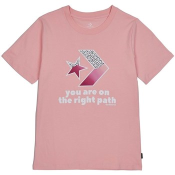 textil Dame T-shirts m. korte ærmer Converse Traibazer Graphic Tee Pink