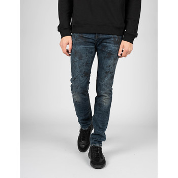 textil Herre Lærredsbukser Les Hommes LKD320 512U | 5 Pocket Slim Fit Jeans Blå