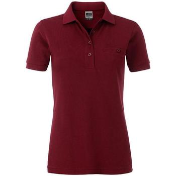 textil Dame Polo-t-shirts m. lange ærmer James And Nicholson  Flerfarvet