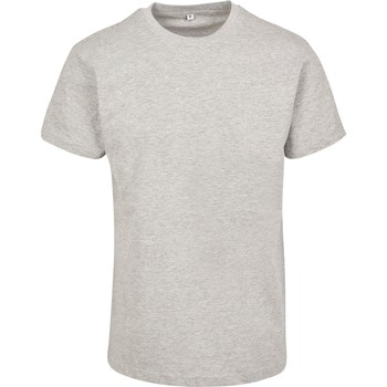 textil Langærmede T-shirts Build Your Brand BY123 Grå