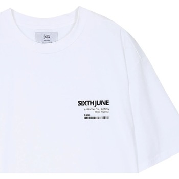 textil Herre T-shirts m. korte ærmer Sixth June T-shirt  Barcode Hvid