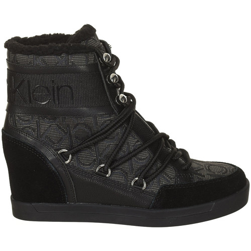Sko Dame Høje støvletter Calvin Klein Jeans B4E00189-BLACK-BLACK Sort