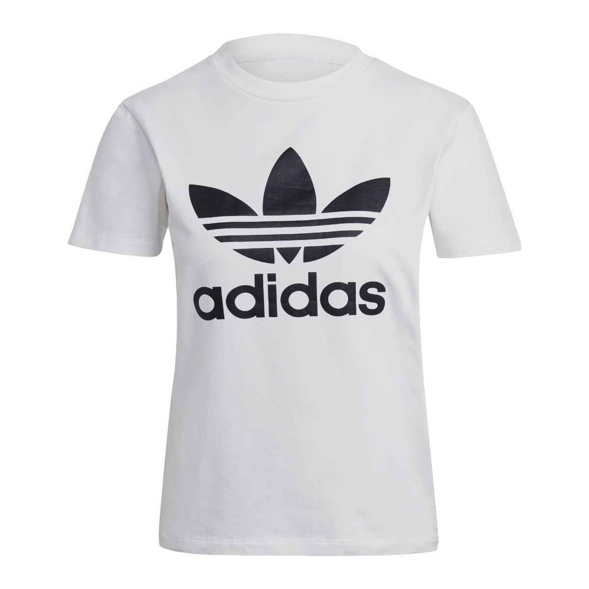 textil Dame T-shirts m. korte ærmer adidas Originals adidas Adicolor Classics Trefoil Tee Hvid